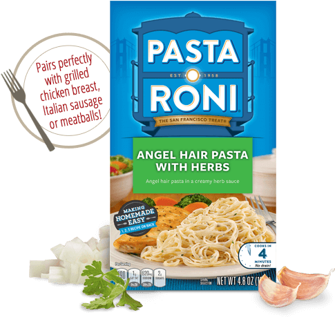 Pasta Roni Angel Hairwith Herbs Product Package