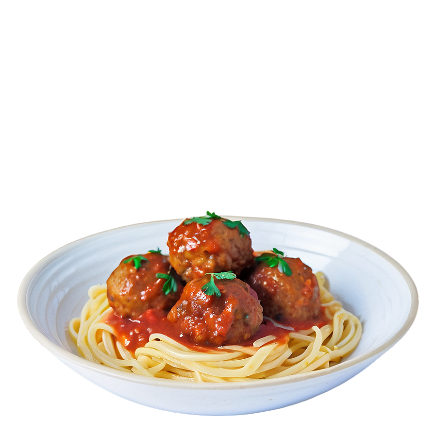 Pasta With Meatballs Png Nqr