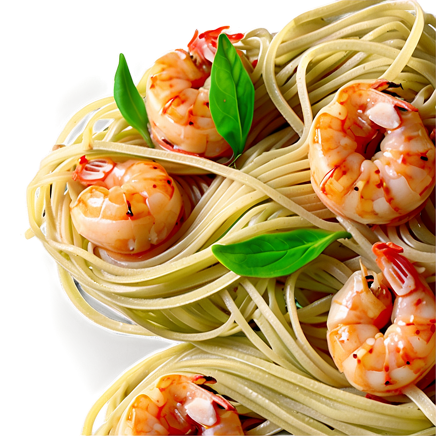 Pasta With Prawns Png 40