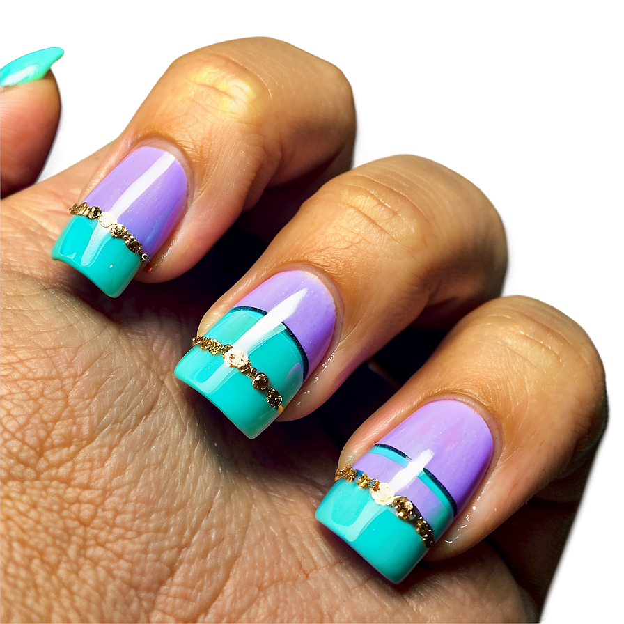 Pastel Acrylic Nails Collection Png Dgw27