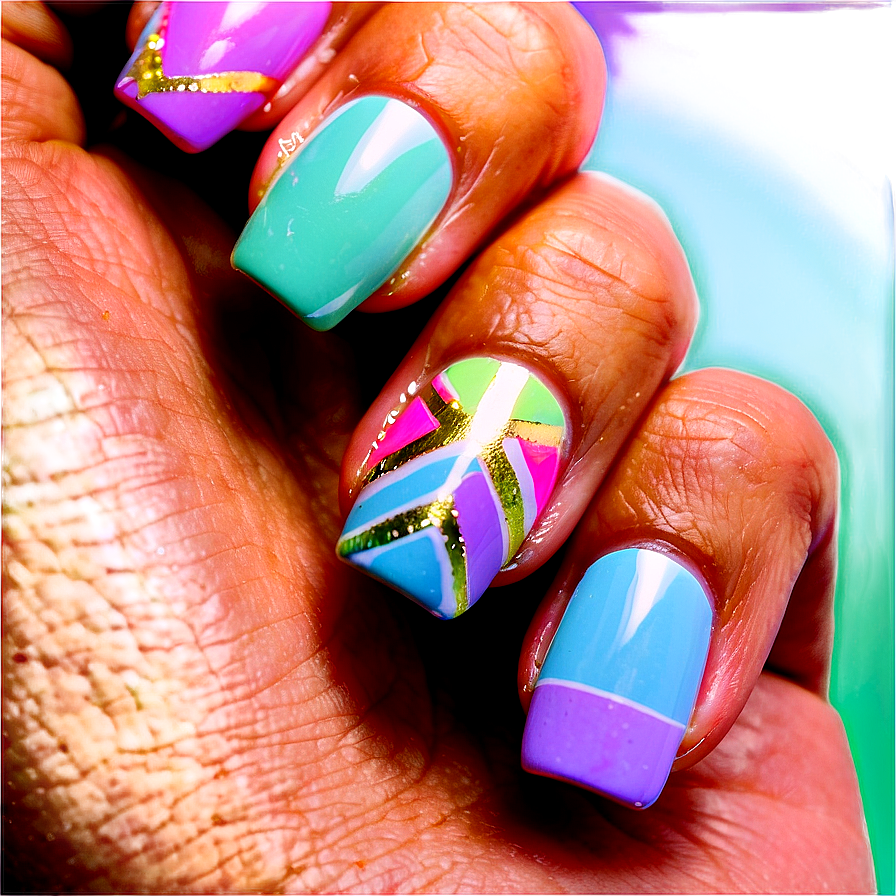 Pastel Acrylic Nails Collection Png Oiw