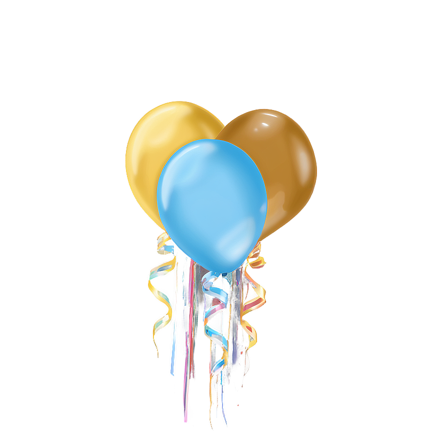 Pastel Blue Balloons Png 99