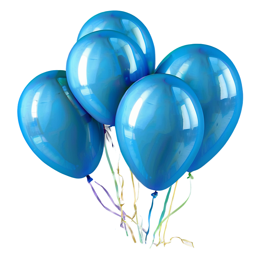 Pastel Blue Balloons Png Abt