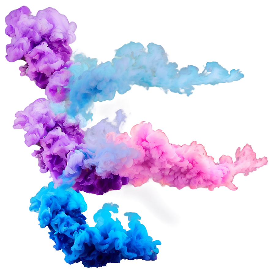 Pastel Color Smoke Splash Png Eog59