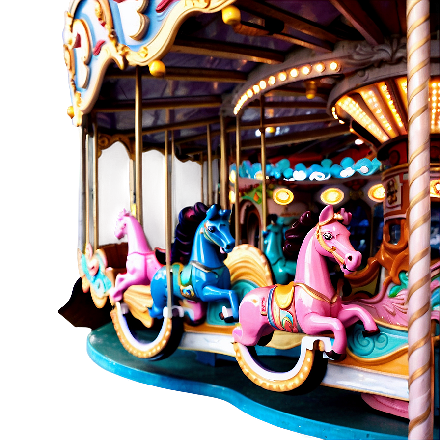 Pastel Colored Carousel Png Svg