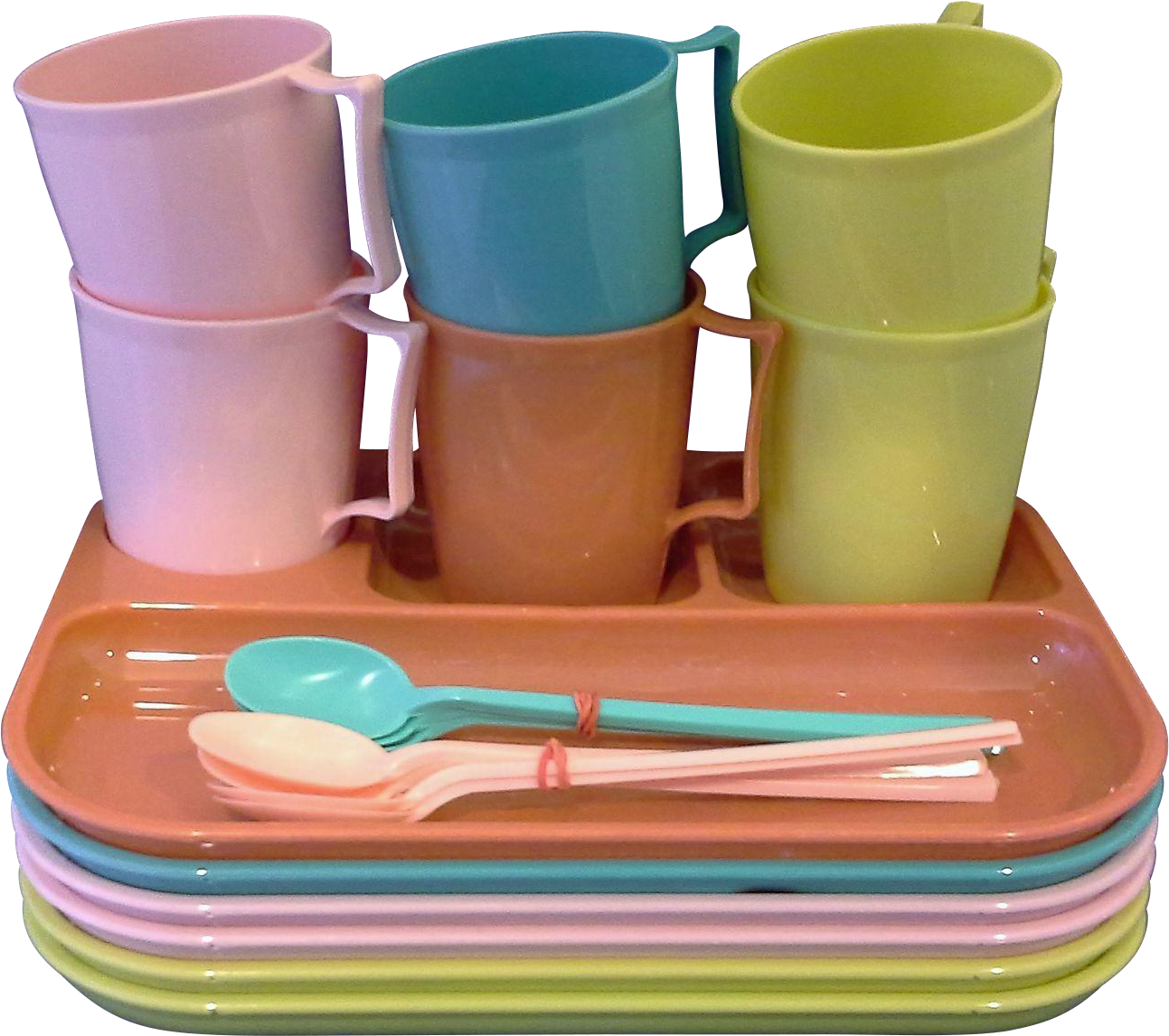 Pastel Colored Kitchenware Set