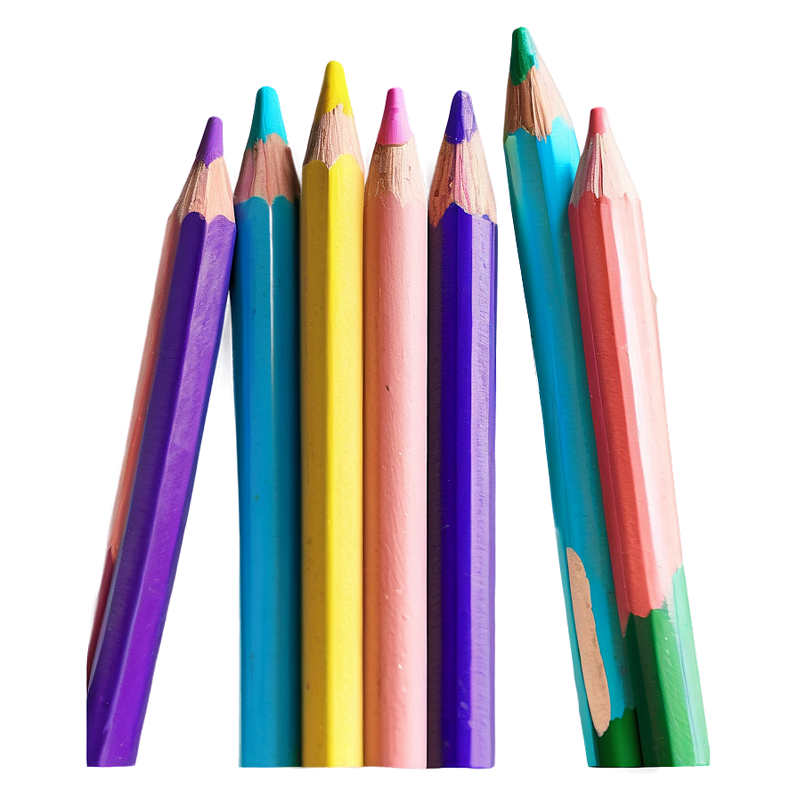 Pastel Colored Pencils Png 5