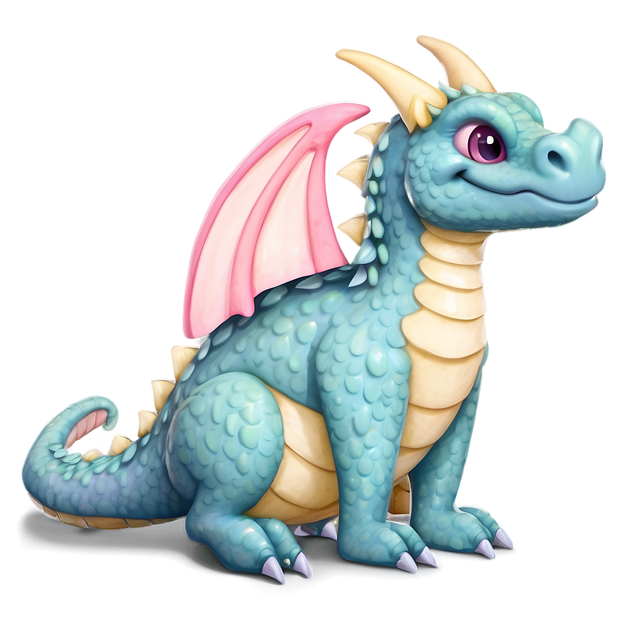 Pastel Cute Dragon Png 06262024