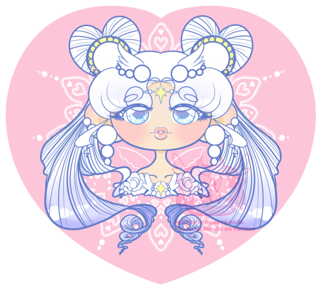 Pastel Heart Anime Character