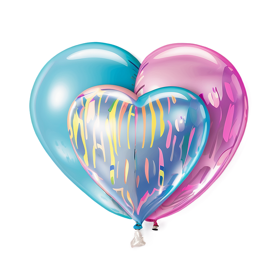 Pastel Heart Balloon Png Wtn48