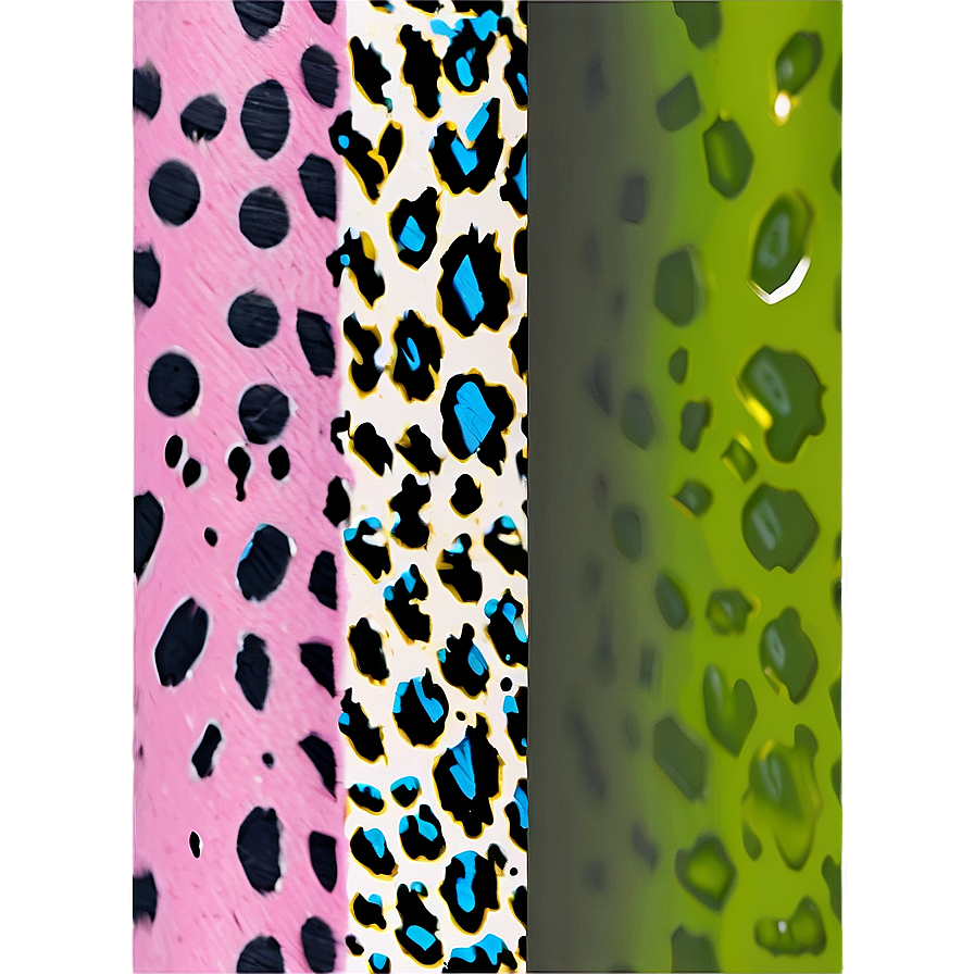 Pastel Leopard Print Png Foy