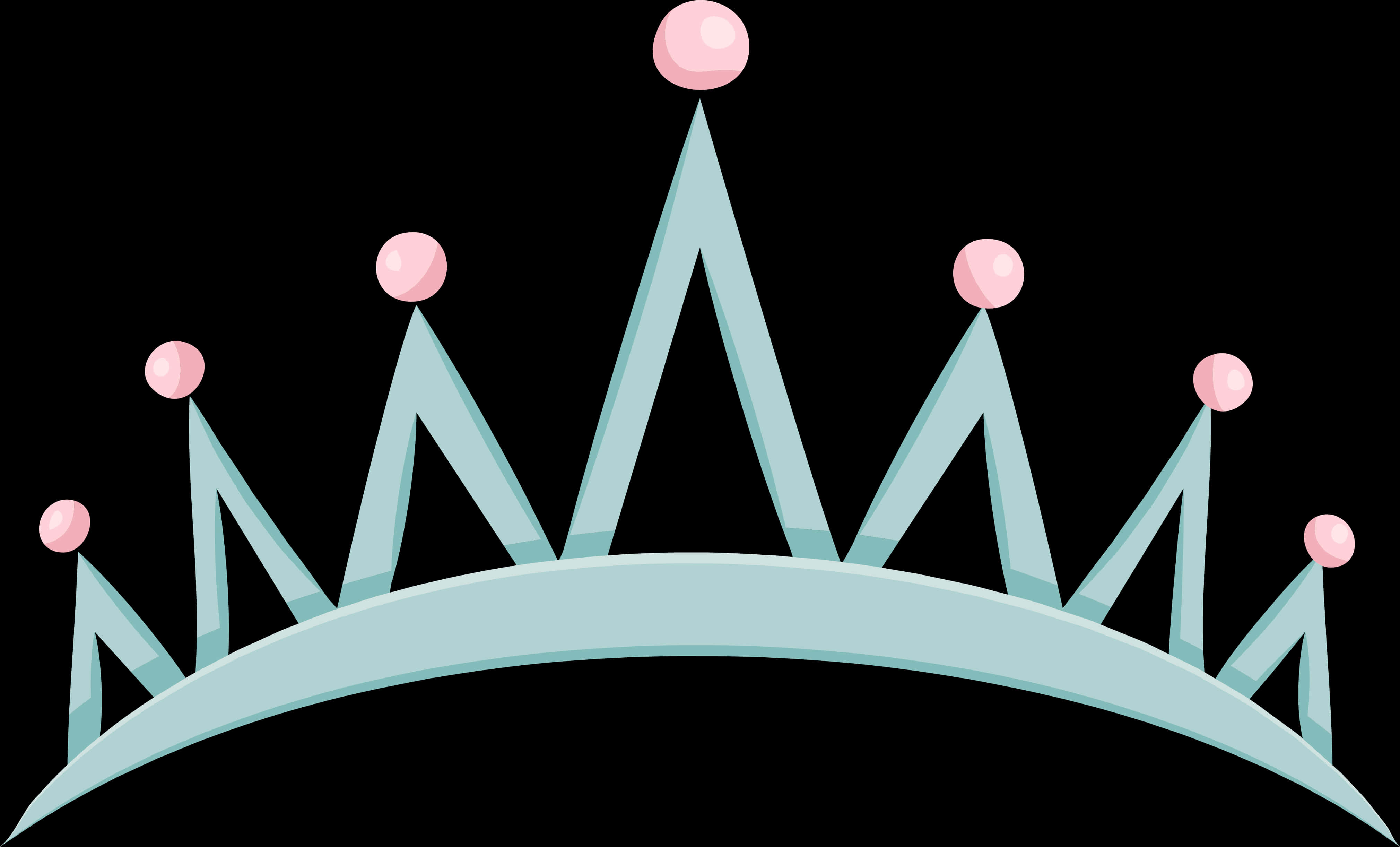 Pastel Pink Gemmed Princess Crown