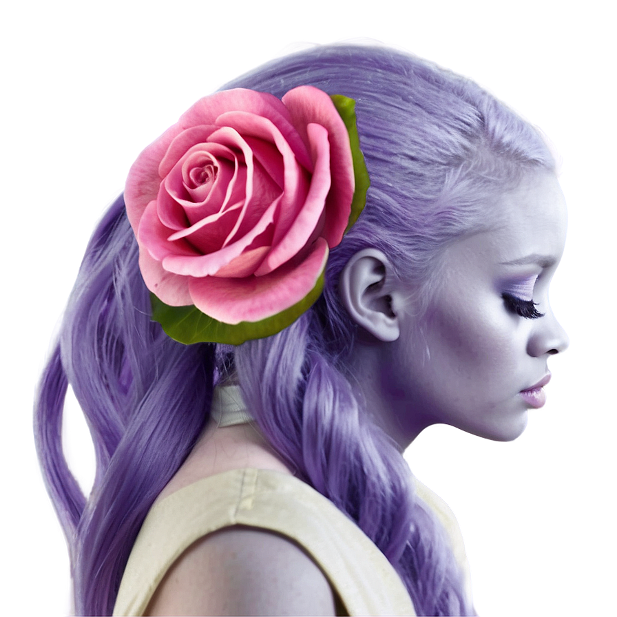 Pastel Purple Hair Dreamy Style Png Gew