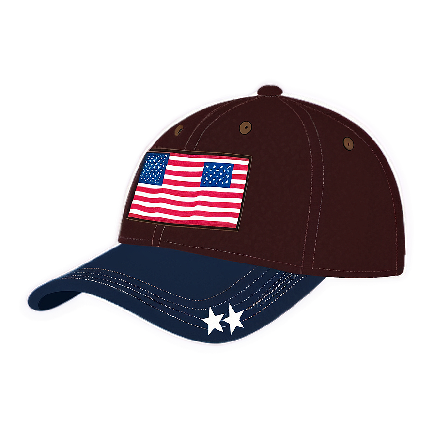 Patriotic Baseball Cap Png 06282024