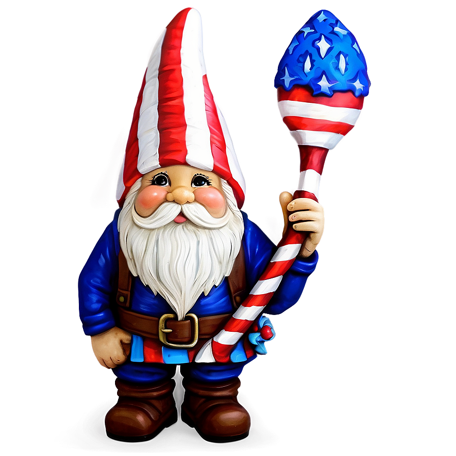 Patriotic Garden Gnome Png 06132024