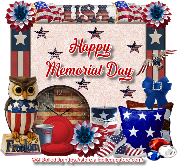 Patriotic Memorial Day Celebration Graphics