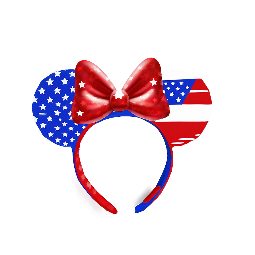 Patriotic Minnie Mouse Ears Png Oqi90