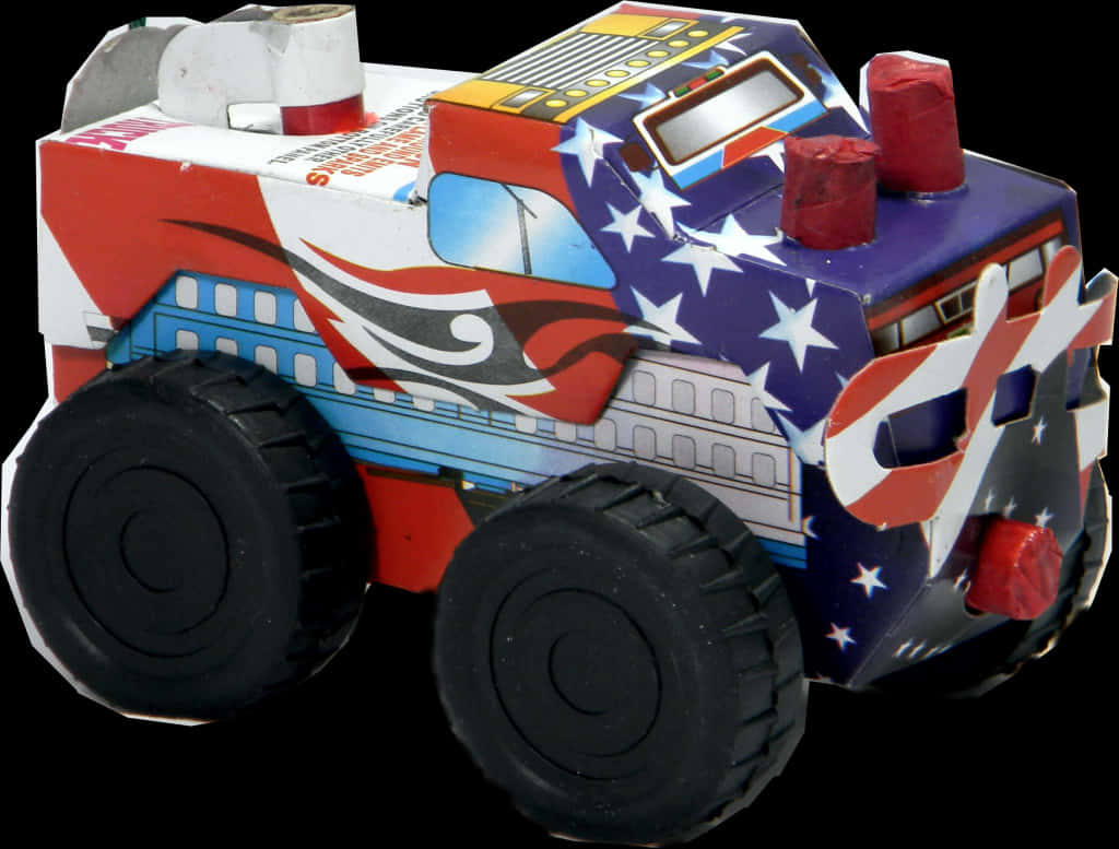 Patriotic Monster Truck Toy