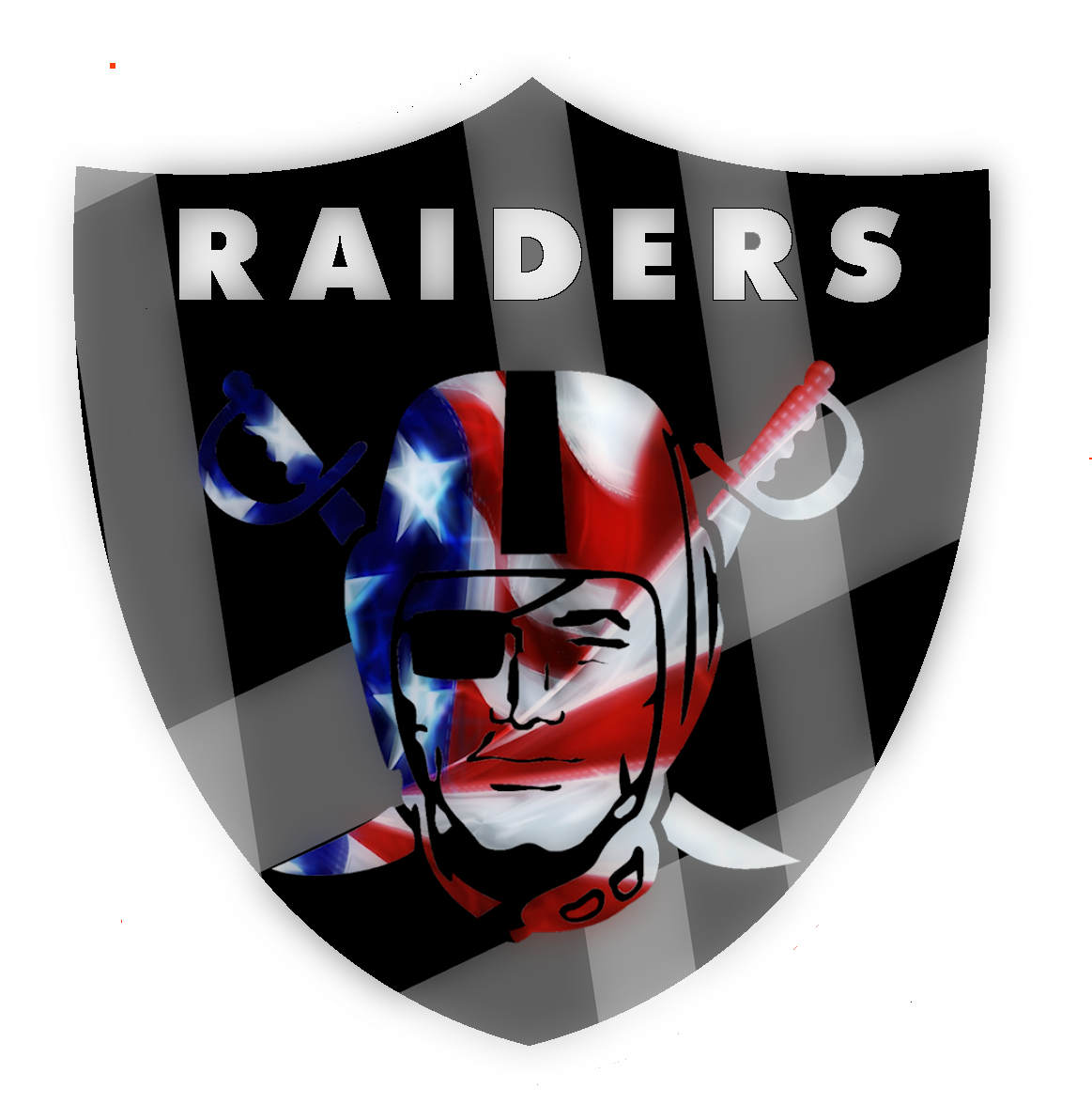 Patriotic Raiders Shield Logo