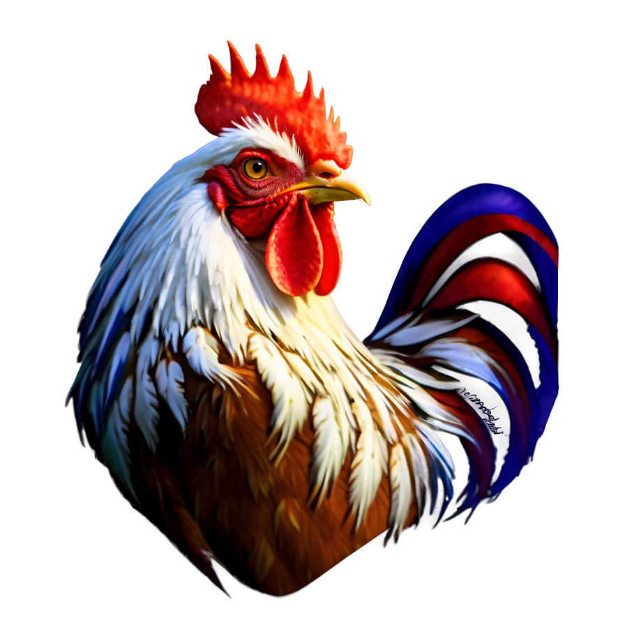 Patriotic Rooster Art Png Uou