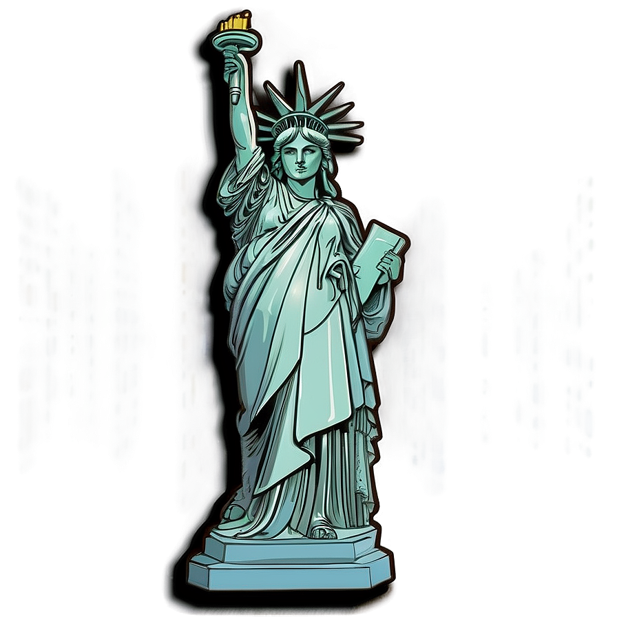 Patriotic Statue Of Liberty Emblem Png Bto