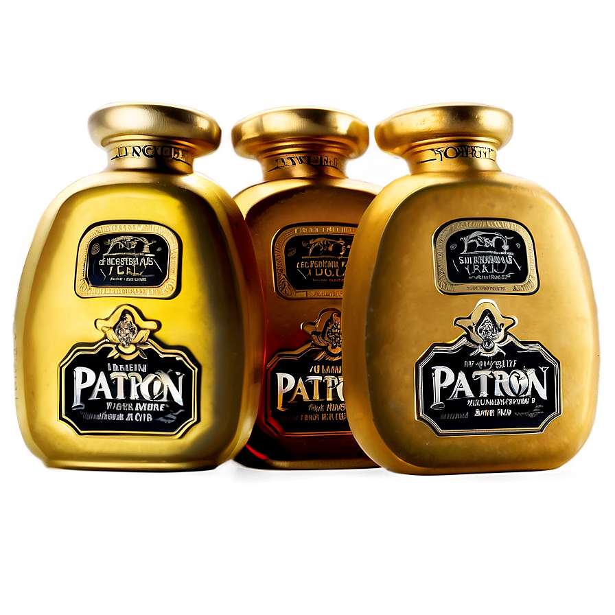 Patron Gold Tequila Png 5