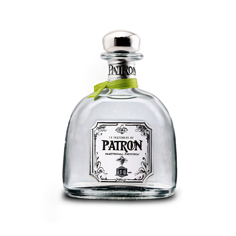 Patron Platinum Tequila Bottle Png Fvh