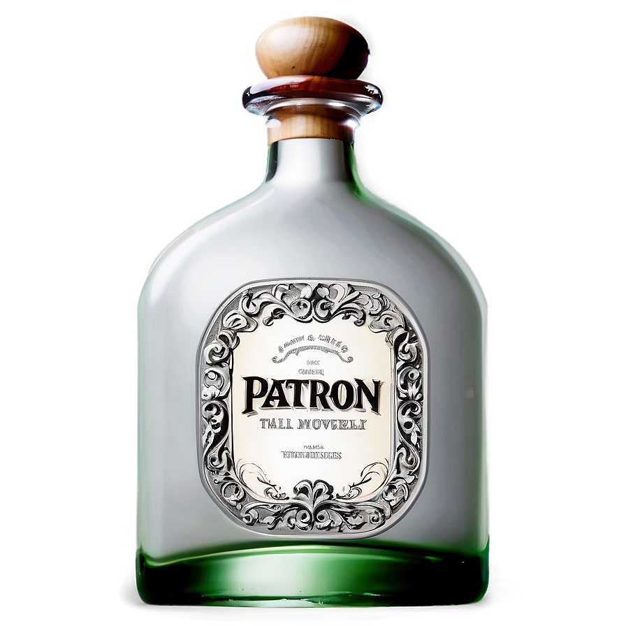 Patron Silver Smooth Bottle Png 27