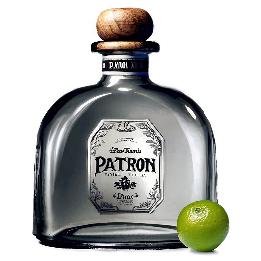 Patron Silver Tequila Elegance Png 4