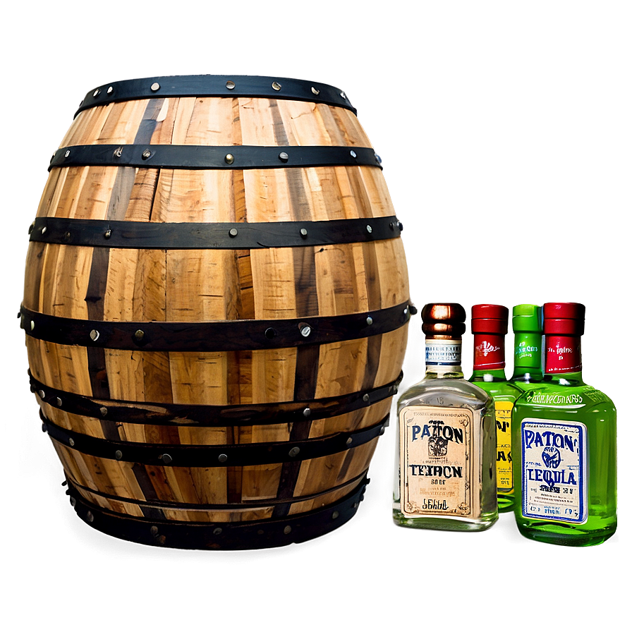 Patron Tequila Barrel Png Pon71