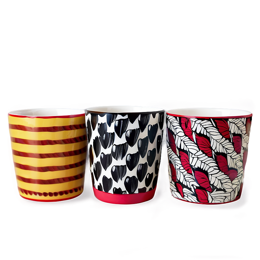 Patterned Cups Png 06242024