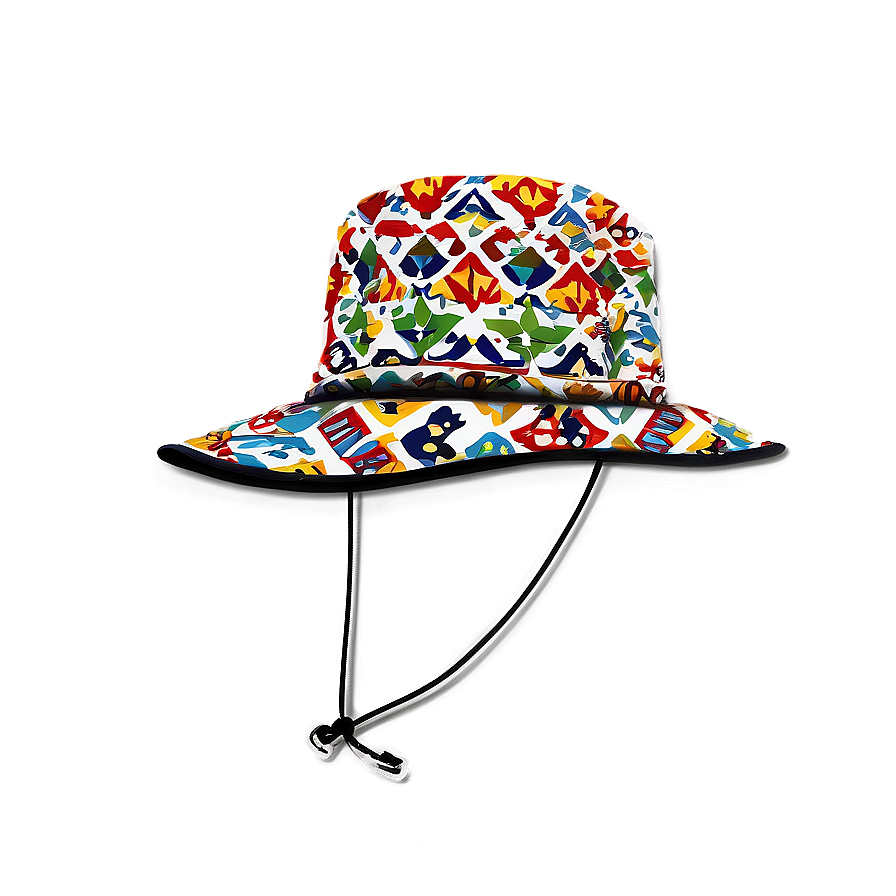 Patterned Fishing Hat Png Yac58