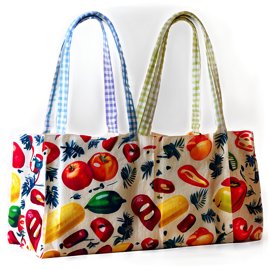 Patterned Grocery Bag Png 48