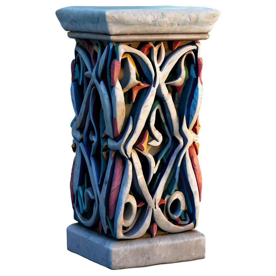 Patterned Pillar Png 46