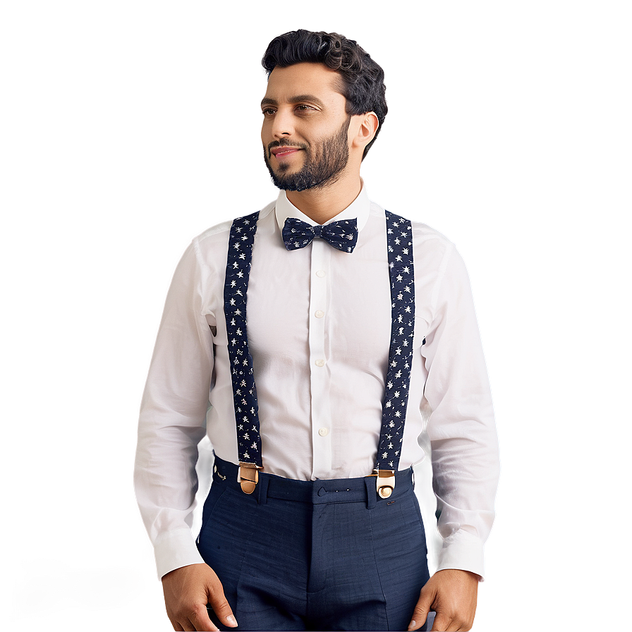 Patterned Suspenders Png 06282024