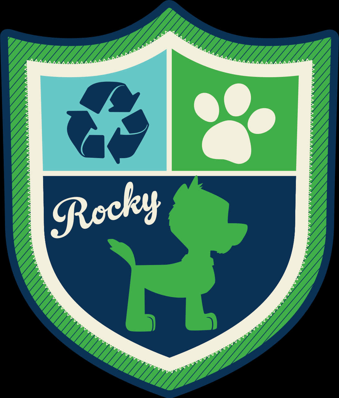 Paw Patrol Rocky Badge