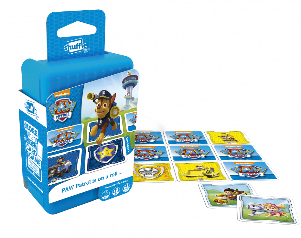 Paw Patrol Shuffle Card Game Packaging