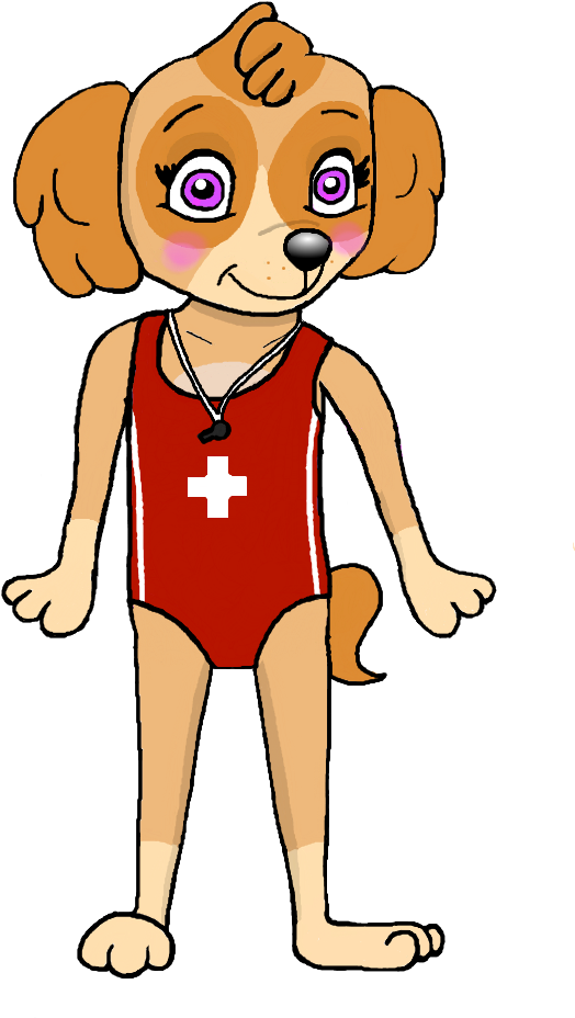 Paw Patrol Skyein Red Lifeguard Outfit