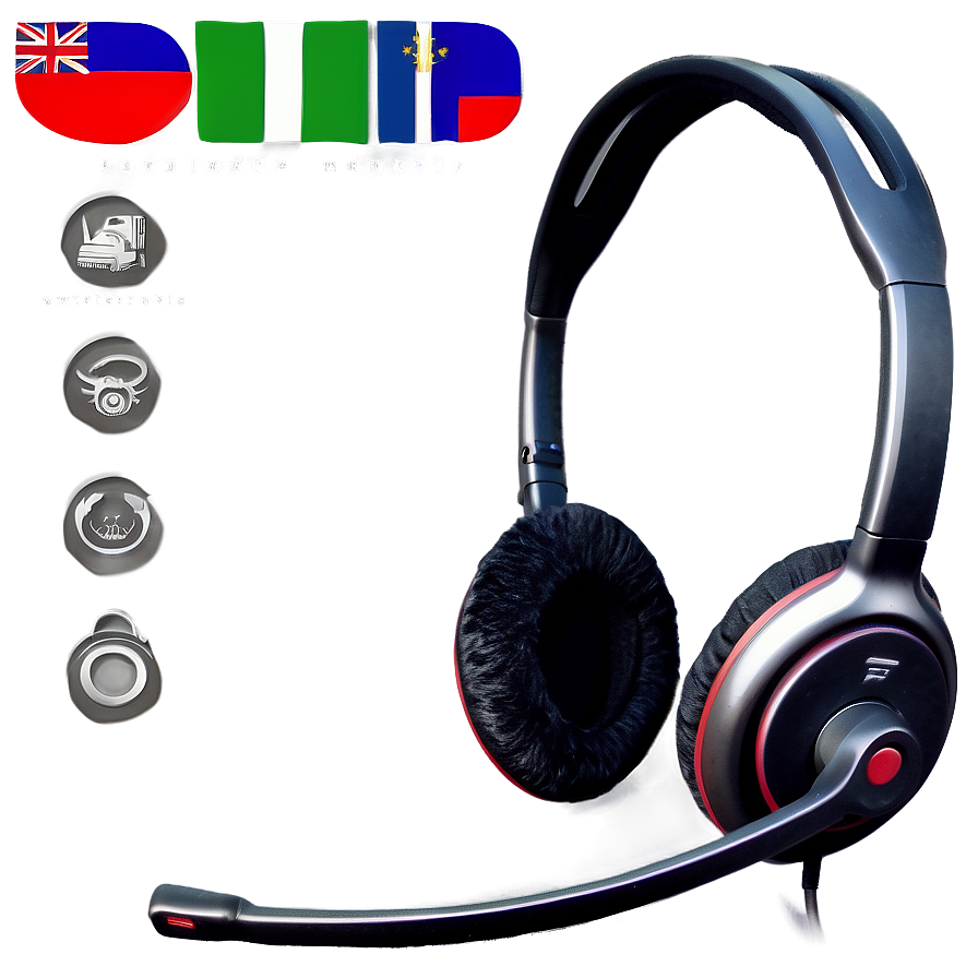 Pc Headset With Noise Cancelling Mic Png Wfe91