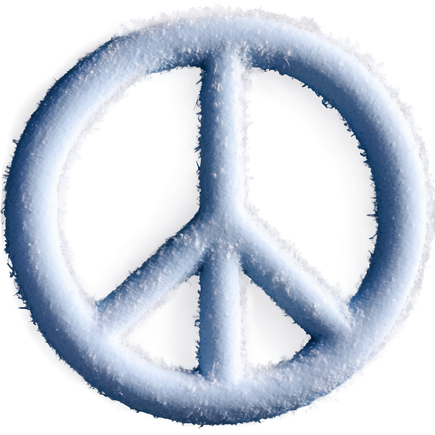 Peace Sign In Snow Png 67