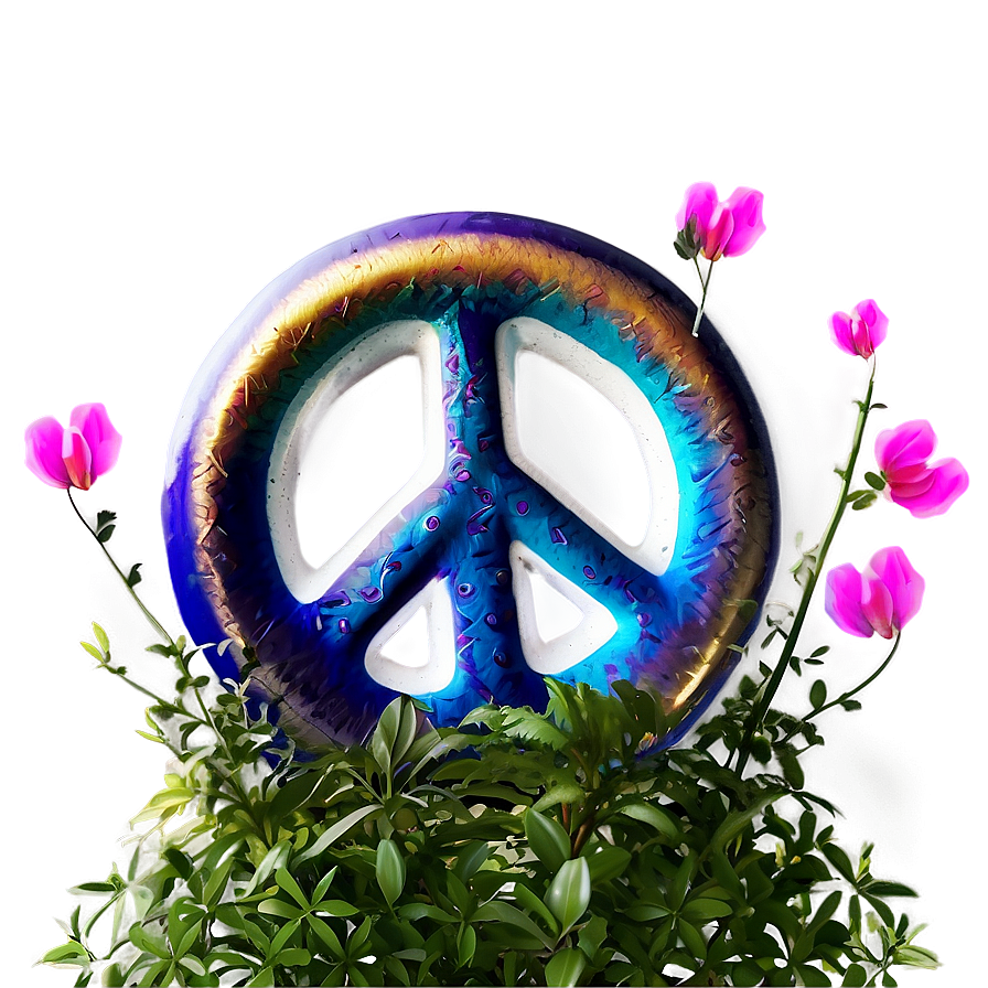 Peace Sign With Butterfly Png Kuu