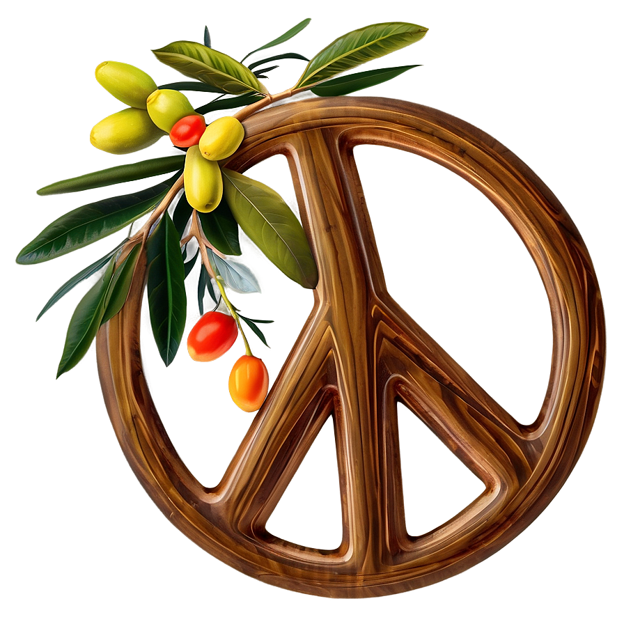 Peace Sign With Olive Branch Png 92