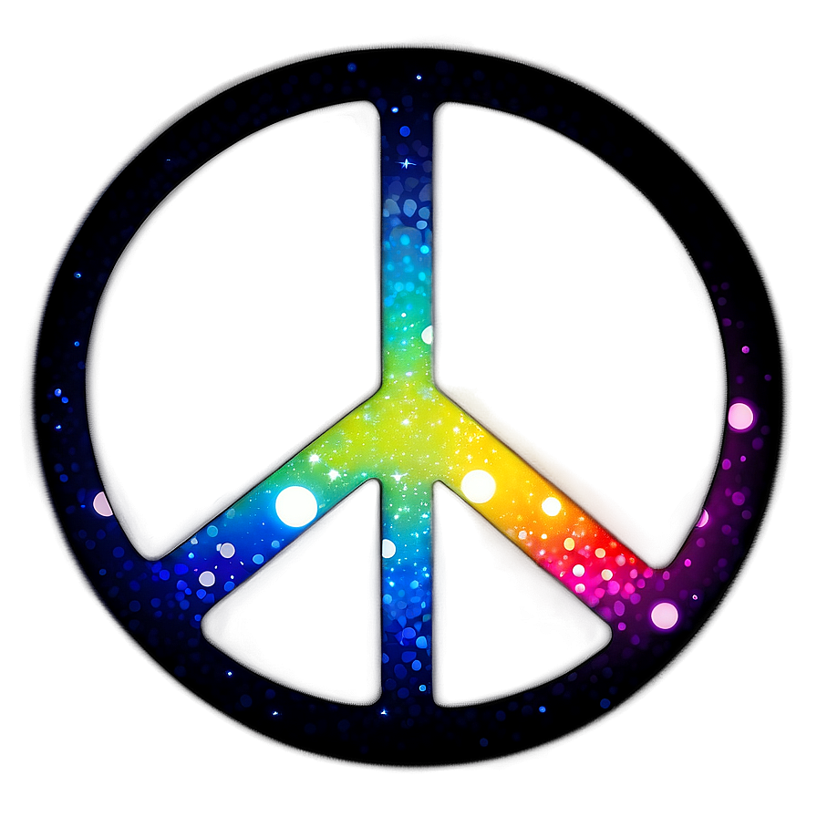 Peace Sign With Stars Png 54