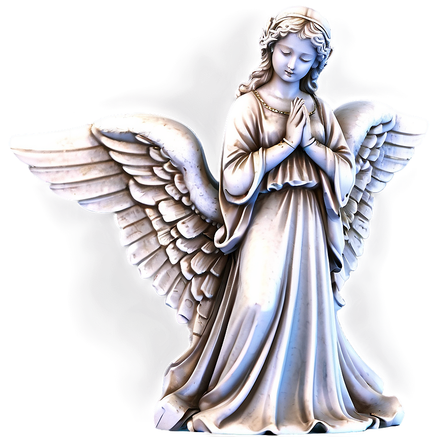 Peaceful Angel Statue Png Rkr