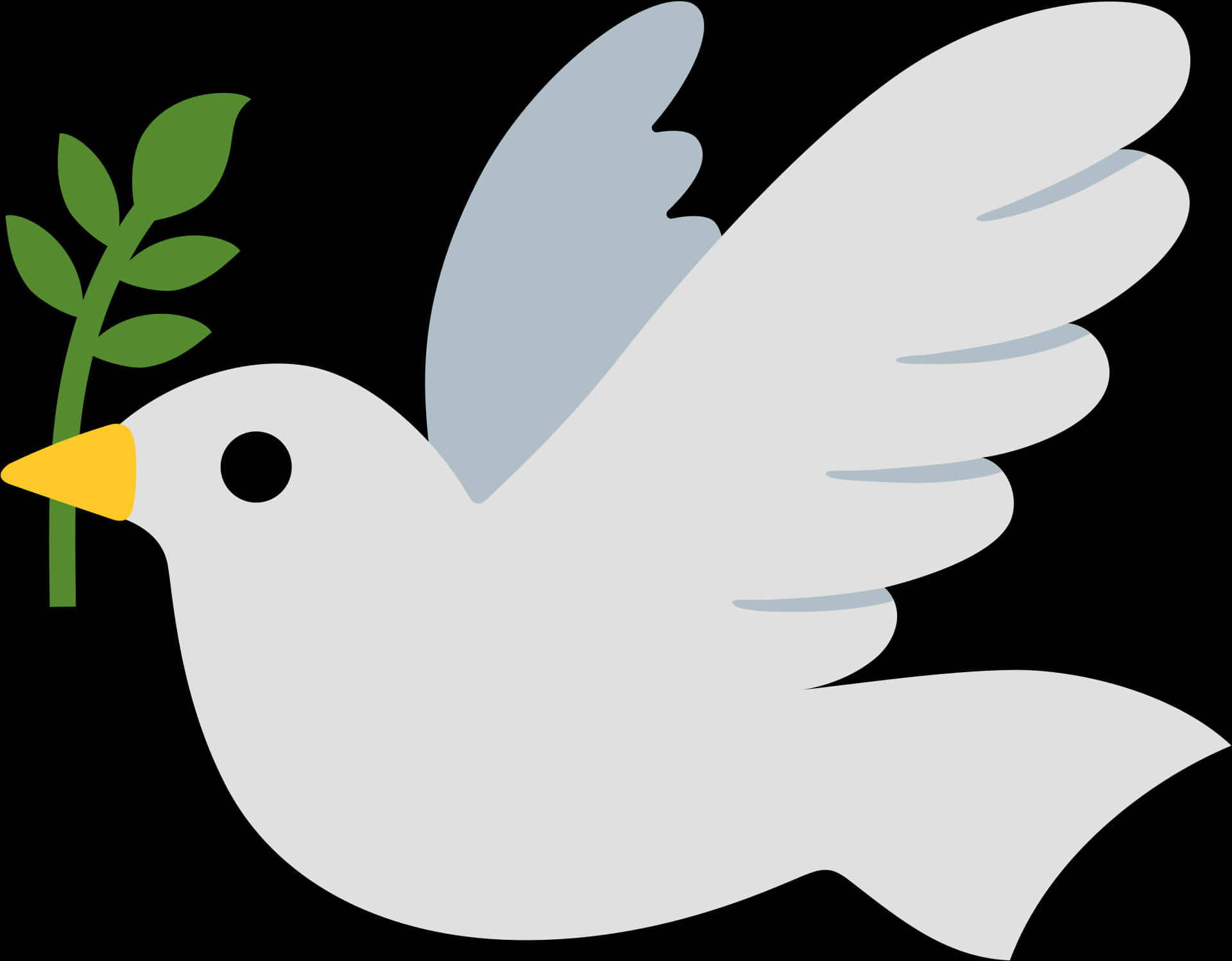 Peaceful Dovewith Olive Branch Vector