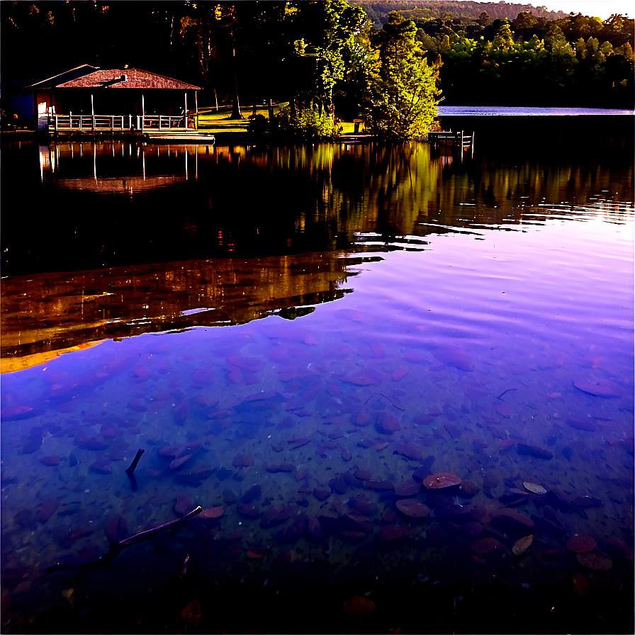 Peaceful Lake Dock Png 89