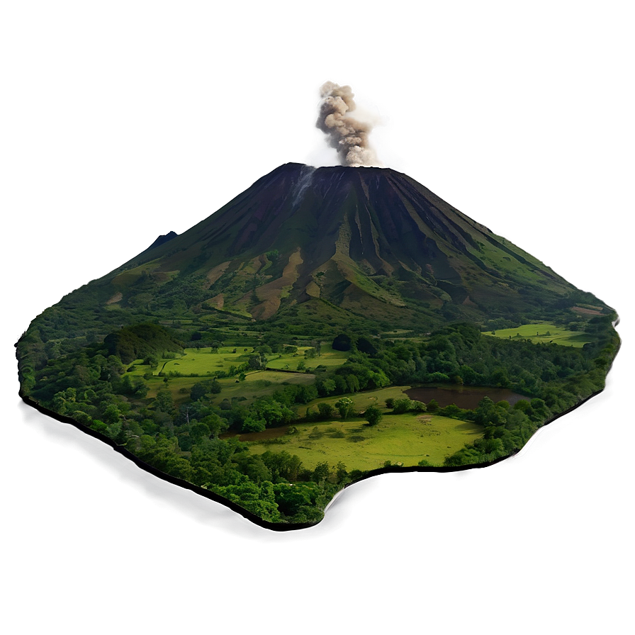 Peaceful Volcano Valley Png Jis