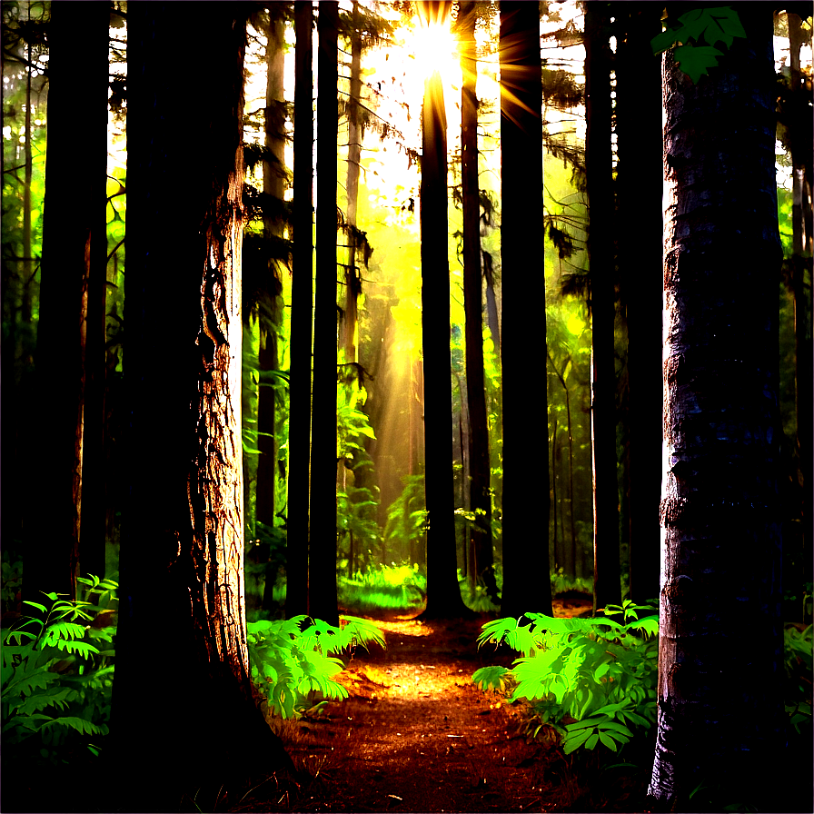 Peaceful Woods Sunbeam Png 81