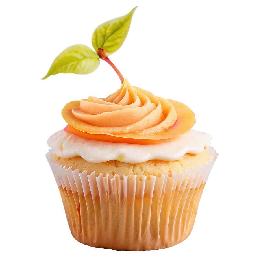 Peach Cupcakes Png Koe39