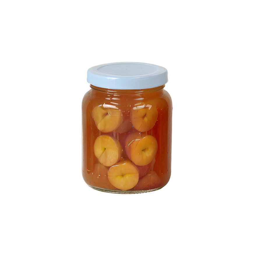 Peach Preserves Jar Png 06112024